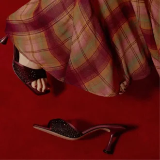 Agatha Heeled mule