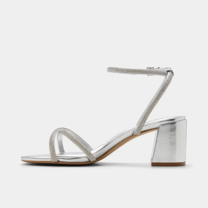 Boucliette Strappy heeled sandal, Block heel Boucliette Strappy heeled sandal, Block heel