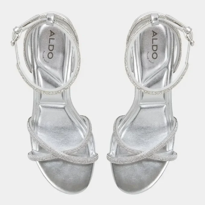 Boucliette Strappy heeled sandal, Block heel Boucliette Strappy heeled sandal, Block heel