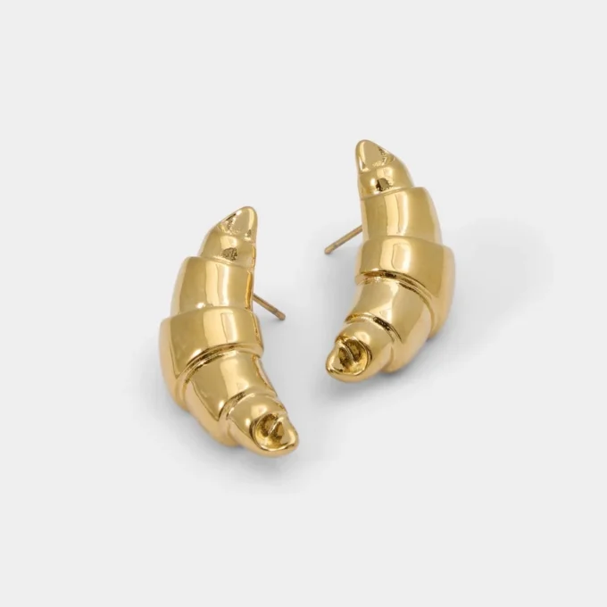 Croissants Button earrings Croissants Button earrings