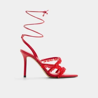 Flaming Strappy heeled sandal, Stiletto heel