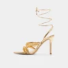 Flaming Strappy heeled sandal, Stiletto heel