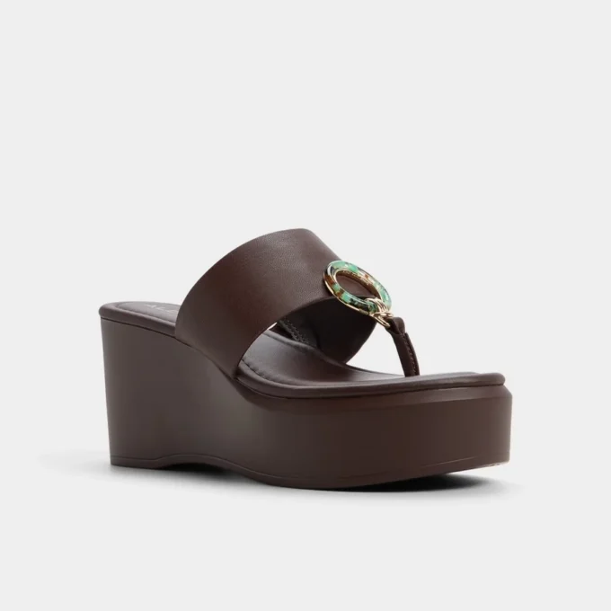 Friegan Slide sandal, Wedge heel Friegan Slide sandal, Wedge heel