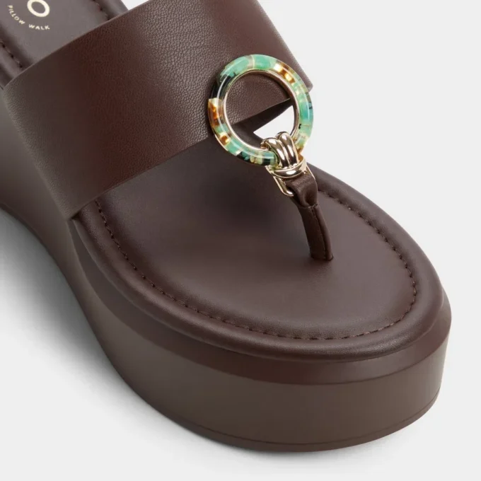Friegan Slide sandal, Wedge heel Friegan Slide sandal, Wedge heel