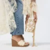 Grounded Wedge sandal, Wedge heel