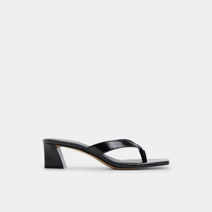Hazy Block heeled thong sandal