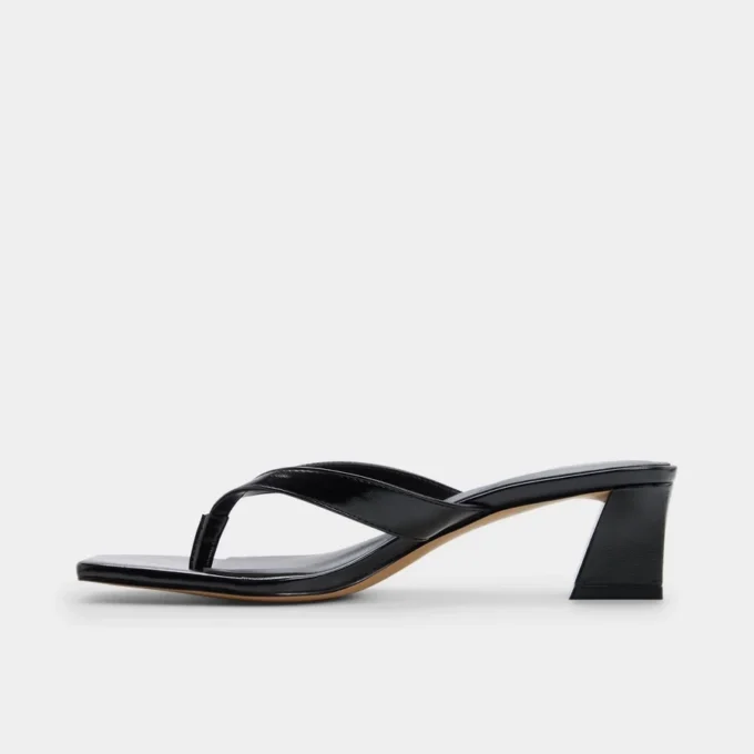 Hazy Block heeled thong sandal