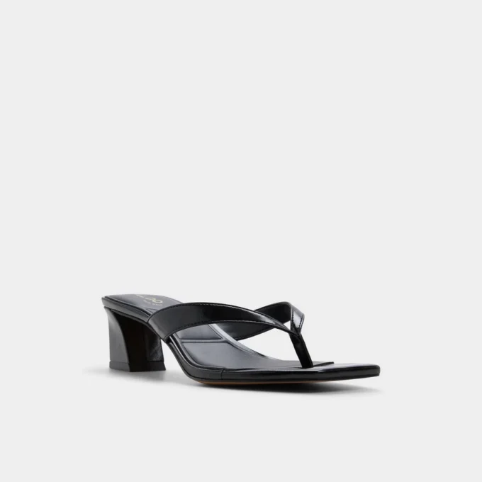 Hazy Block heeled thong sandal