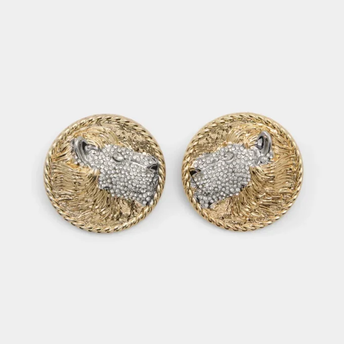 Lionesse Button earrings