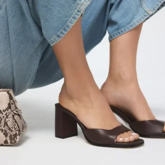 Lisia Heeled mule, Block heel