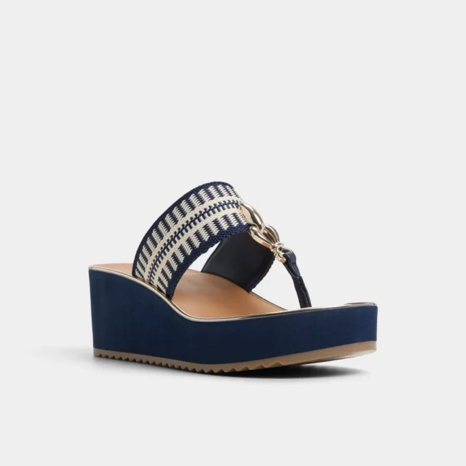 Penelopy T-strap wedge sandal, Wedge heel Penelopy T-strap wedge sandal, Wedge heel
