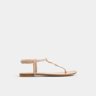 Sandstone T-strap sandal