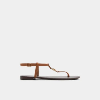 Sandstone T-strap sandal