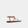 Sandstone T-strap sandal