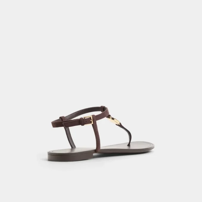 Sandstone T-strap sandal