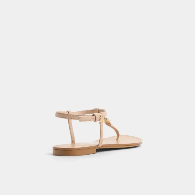 Sandstone T-strap sandal