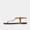 Sandstone T-strap sandal