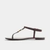 Sandstone T-strap sandal