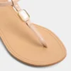 Sandstone T-strap sandal