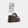 Timber Strappy wedge sandal, Wedge heel