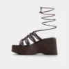 Timber Strappy wedge sandal, Wedge heel