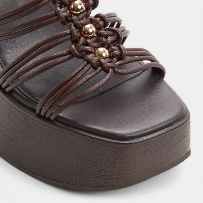 Timber Strappy wedge sandal, Wedge heel