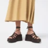 Timber Strappy wedge sandal, Wedge heel
